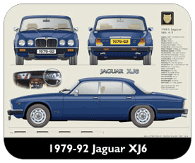 Jaguar XJ6 S3 1979-92 Place Mat, Small